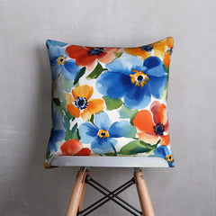 Bloomstrokes Digital Printed Cushion