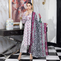 Unstitched 3Pcs Printed Lawn – DSNV1707