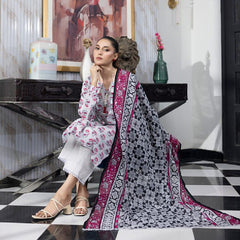Unstitched 3Pcs Printed Lawn – DSNV1707