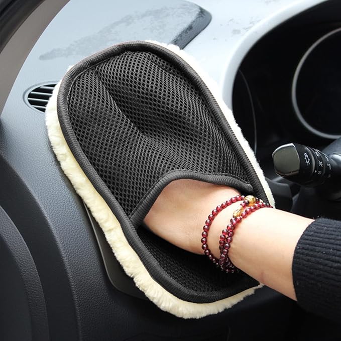 Super Soft Scratch-Proof Wool Cleaning Glove