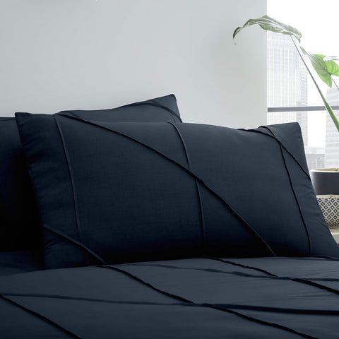 Serene Pleated 6Pcs Quilt Cover Set