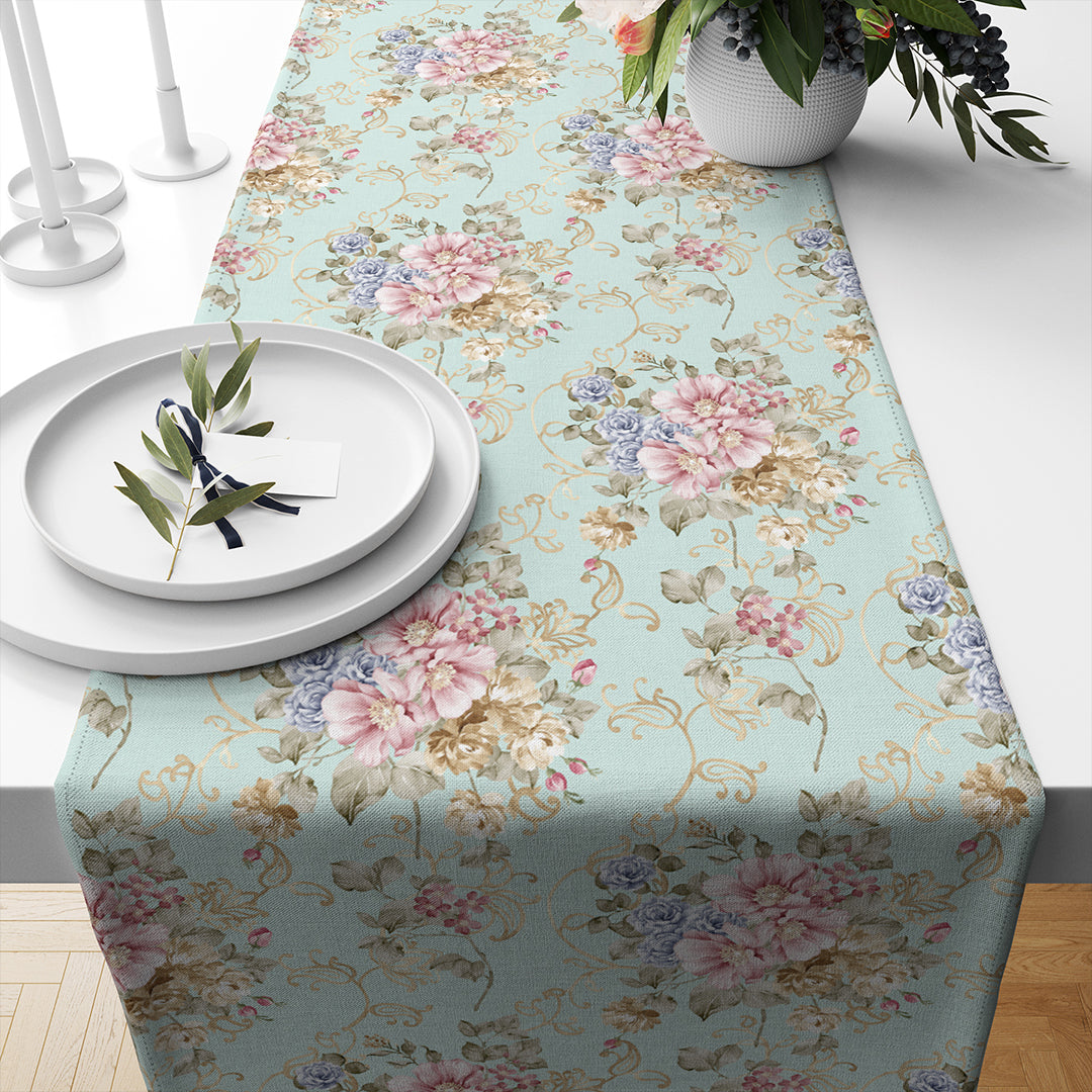 Botanical Bloom Digital Printed Table Runner