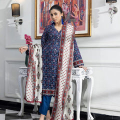 Unstitched 3Pcs Printed Lawn – DSNV1713