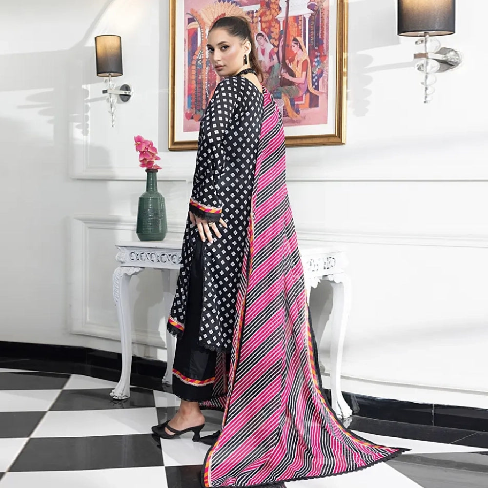 Unstitched 3Pcs Printed Lawn – DSNV1706