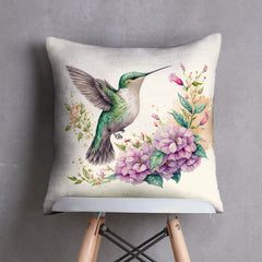 Floral Wings Digital Printed Cushion