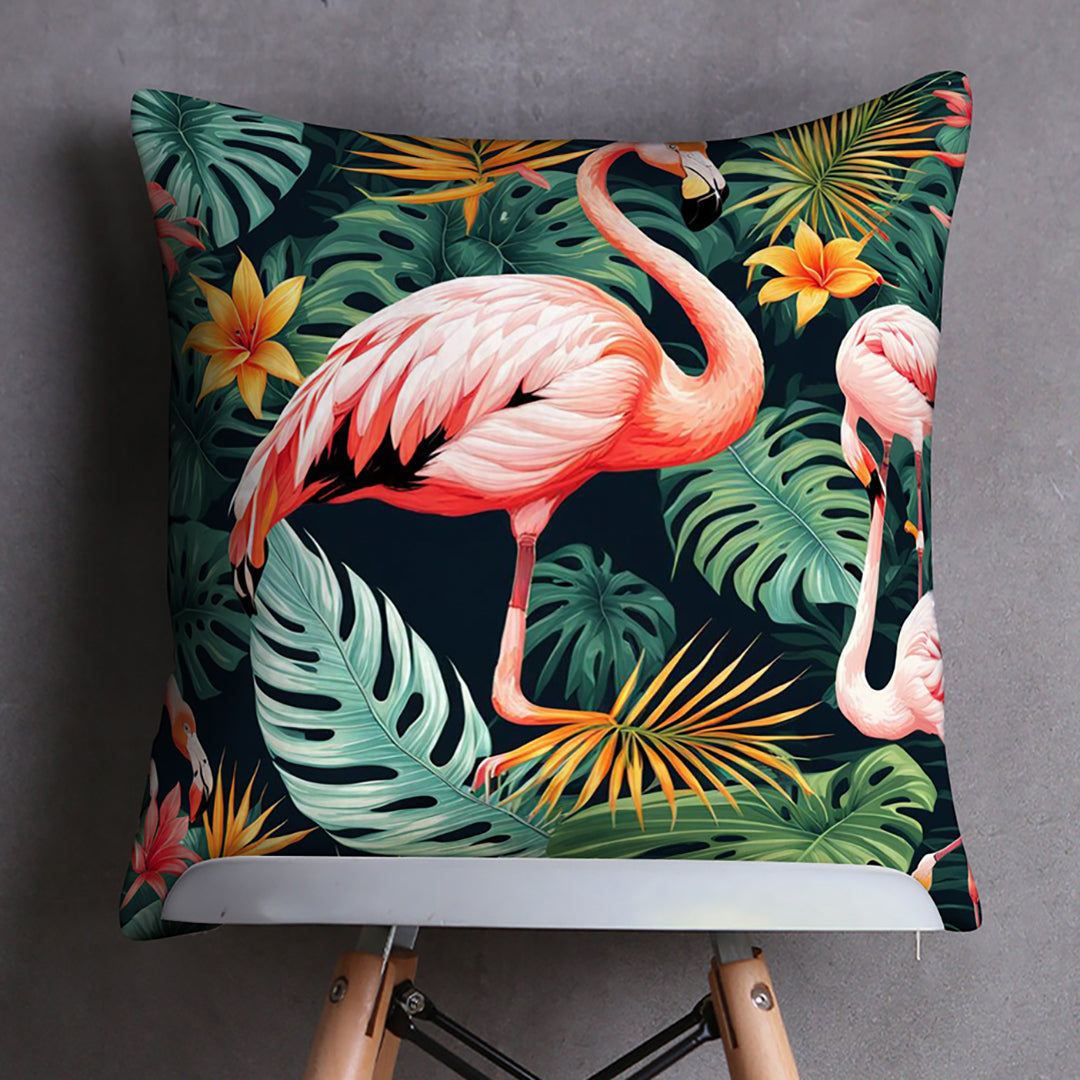 Swan Whispers Digital Printed Cushion