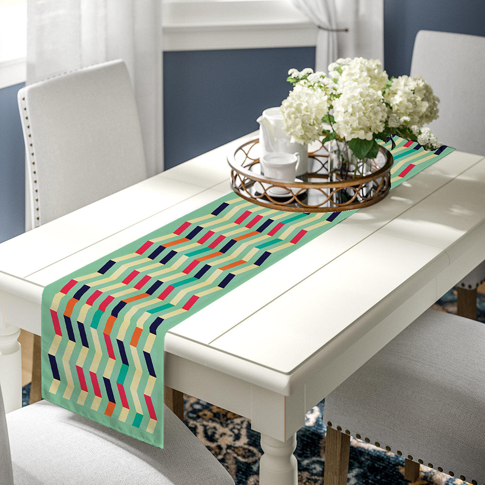 Chevrons Digital Printed Table Linen Set