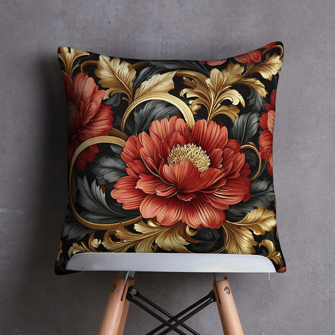 Hibiscus  Digital Printed Cushion