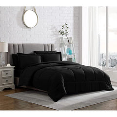 Black 6Pcs 400GSM Winter Comforter Set
