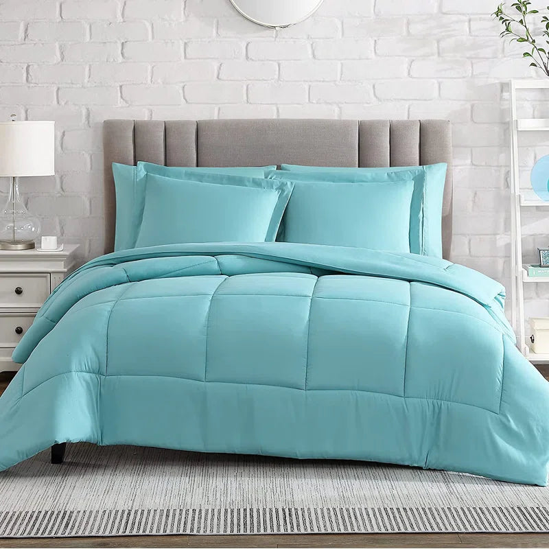 Blue 6Pcs 400GSM Winter Comforter Set
