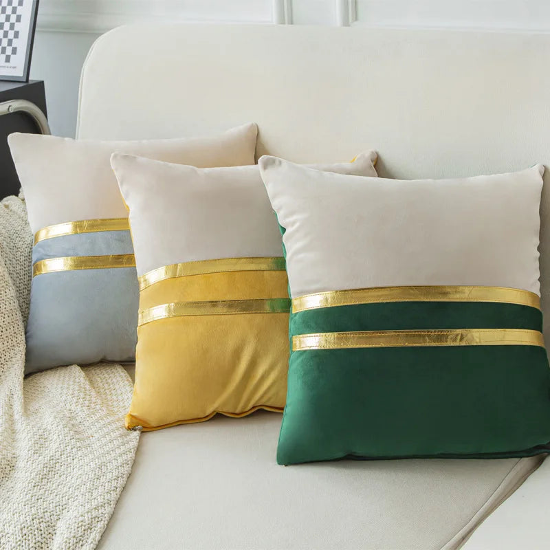 Precious Pleated Velvet Cushions (03 Pcs)