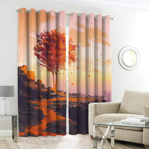 CRT37 Digital Printed Curtain Pair