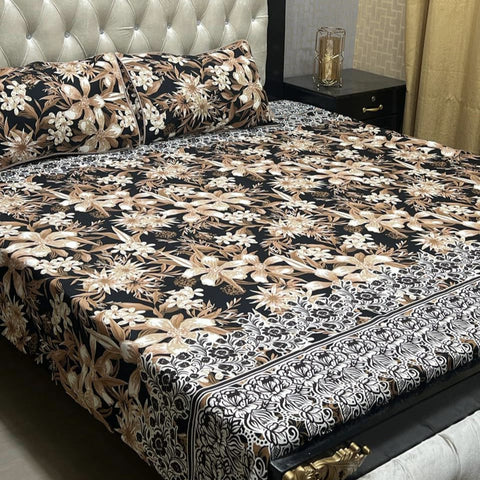 Crystal Cotton 3Pcs Bed Sheet Set (DSN13)