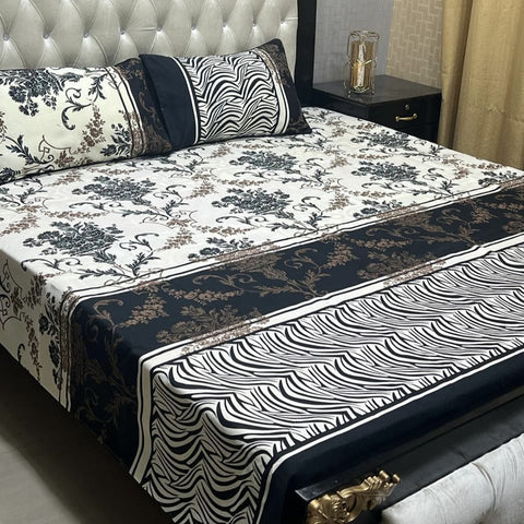 Crystal Cotton 3Pcs Bed Sheet Set (DSN16)
