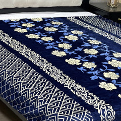Stencils Floral AC Fleece Blanket