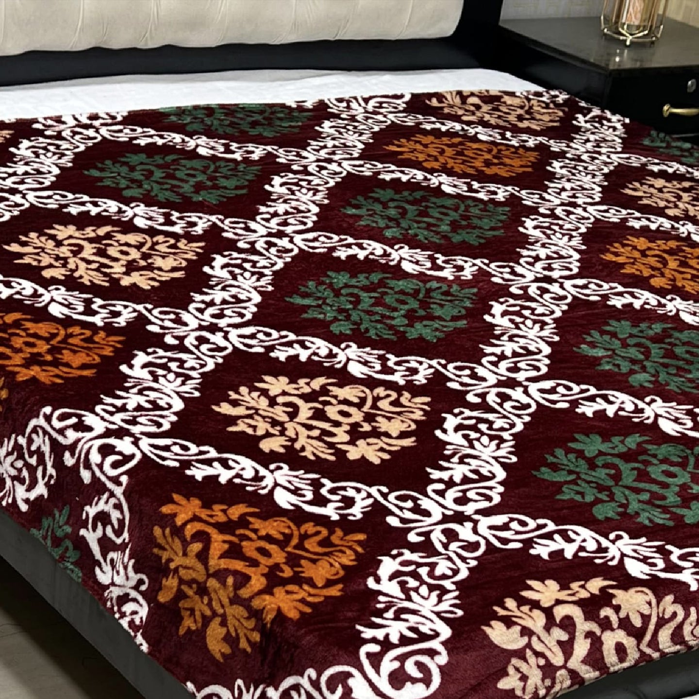 Damask AC Fleece Blanket