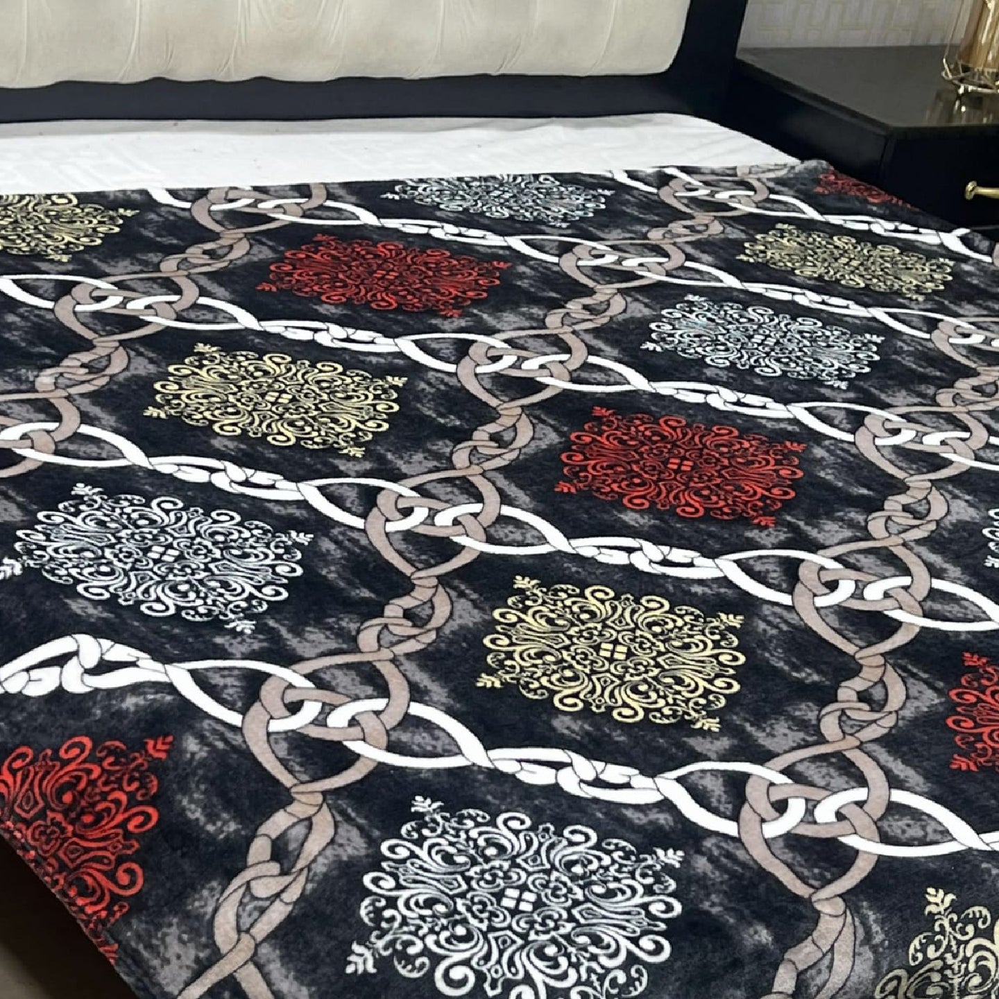 Damask AC Fleece Blanket