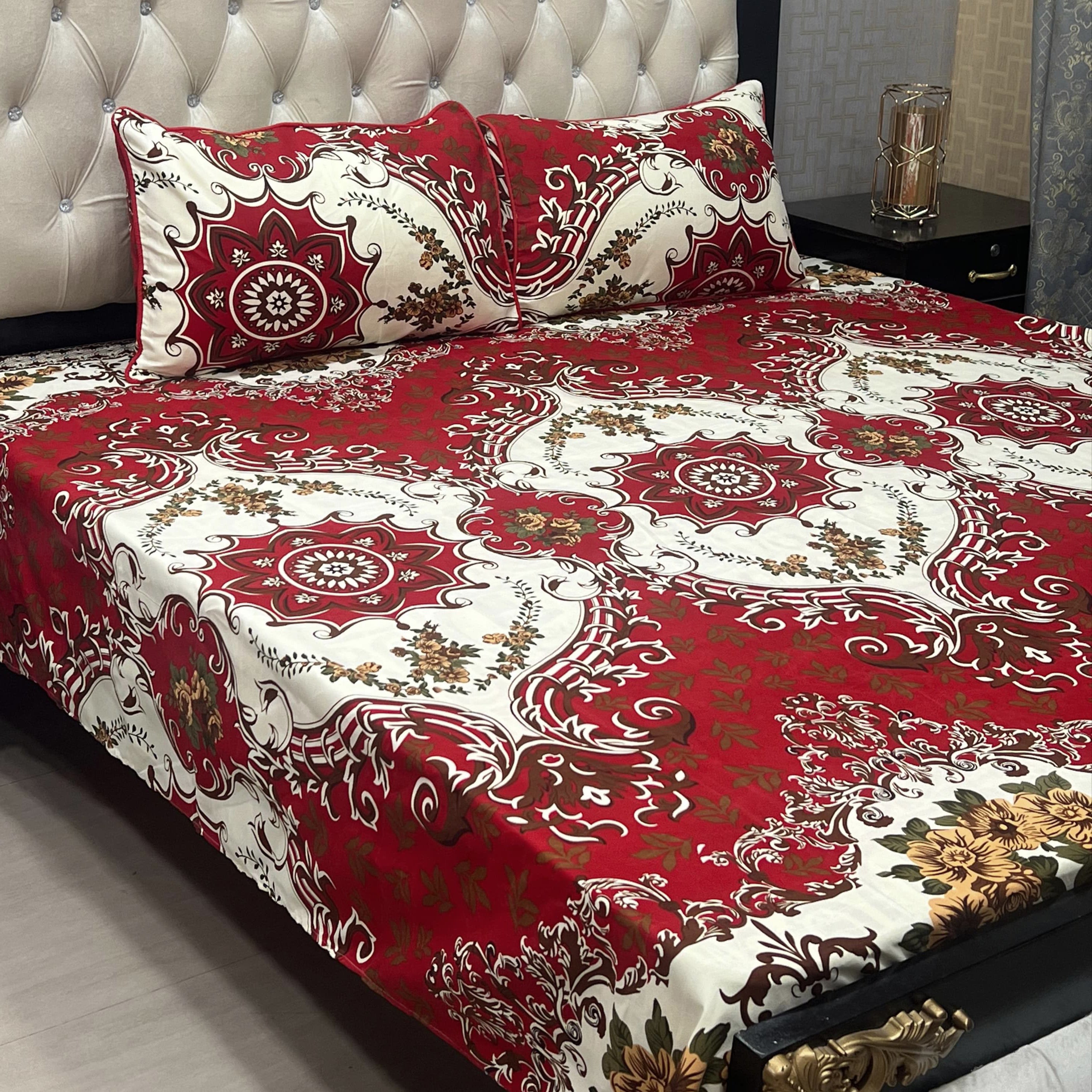 Crystal Cotton 3Pcs Bed Sheet Set (DSN02)