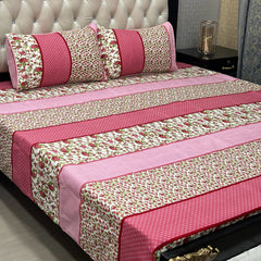 Crystal Cotton 3Pcs Bed Sheet Set (DSN09)