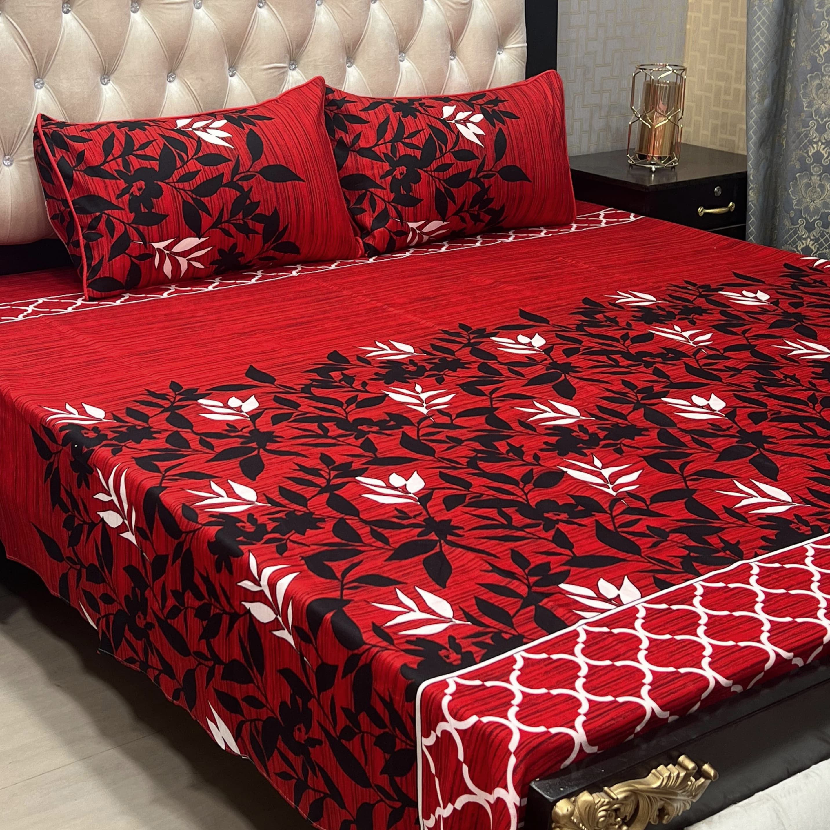 Crystal Cotton 3Pcs Bed Sheet Set (DSN16)
