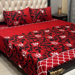 Crystal Cotton 3Pcs Bed Sheet Set (DSN16)