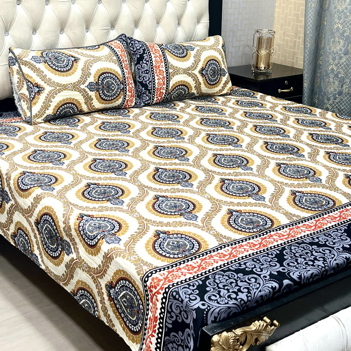 Crystal Cotton 3Pcs Bed Sheet Set (DSN01)