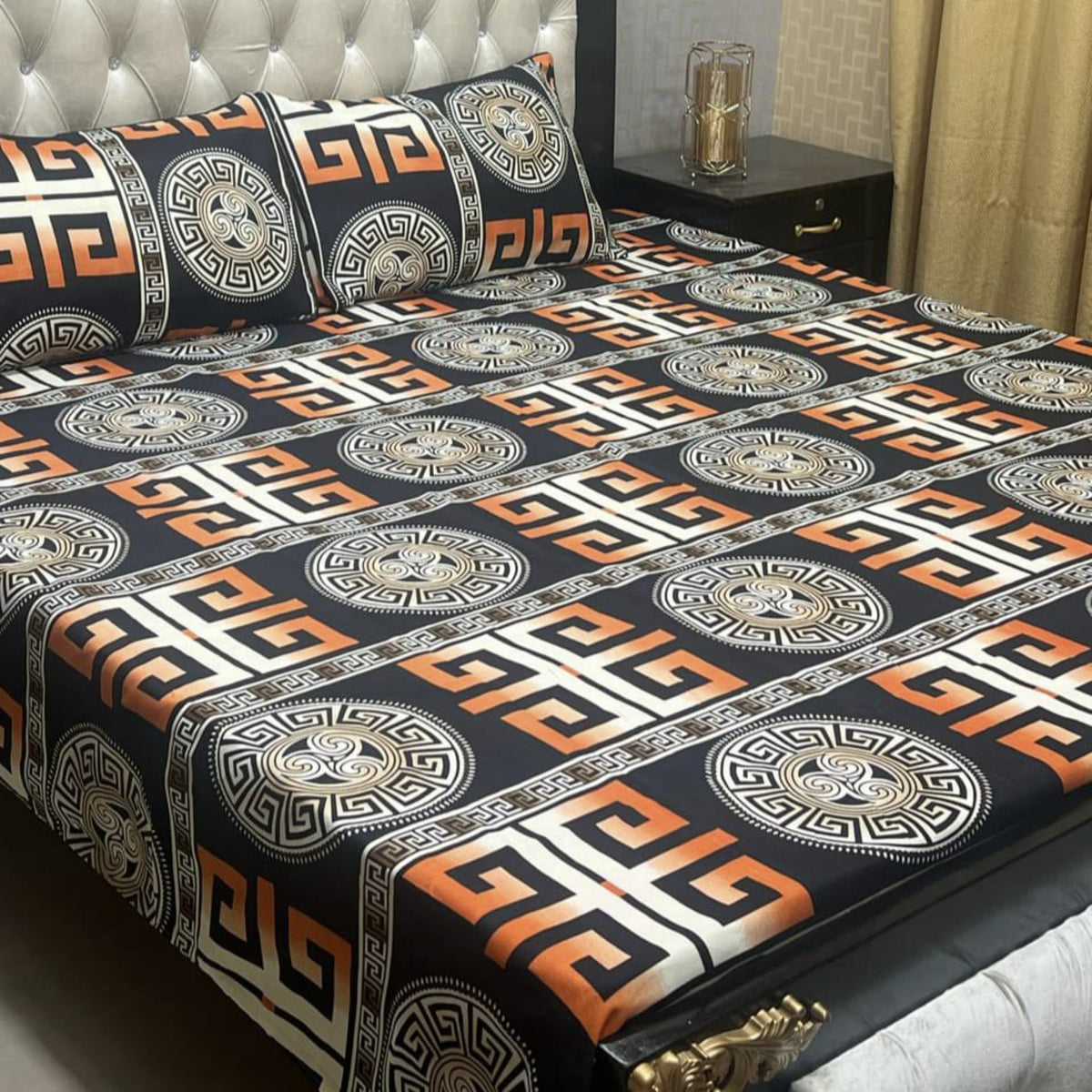Crystal Cotton 3Pcs Bed Sheet Set (DSN12)