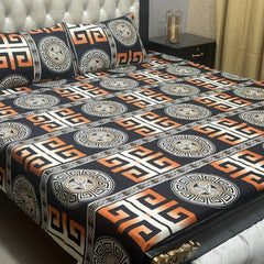 Crystal Cotton 3Pcs Bed Sheet Set (DSN12)