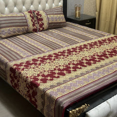 Crystal Cotton 3Pcs Bed Sheet Set (DSN07)