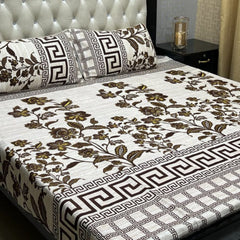 Crystal Cotton 3Pcs Bed Sheet Set (DSN23)