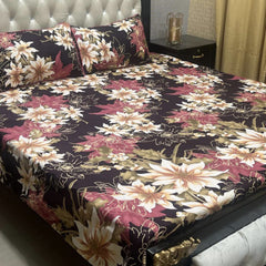 Crystal Cotton 3Pcs Bed Sheet Set (DSN21)