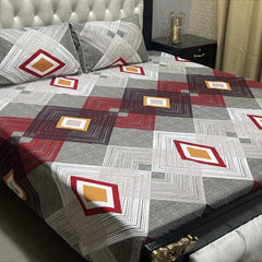 Crystal Cotton 3Pcs Bed Sheet Set (DSN27)