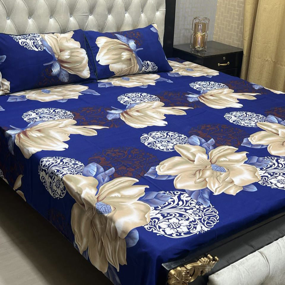Crystal Cotton 3Pcs Bed Sheet Set (DSN30)
