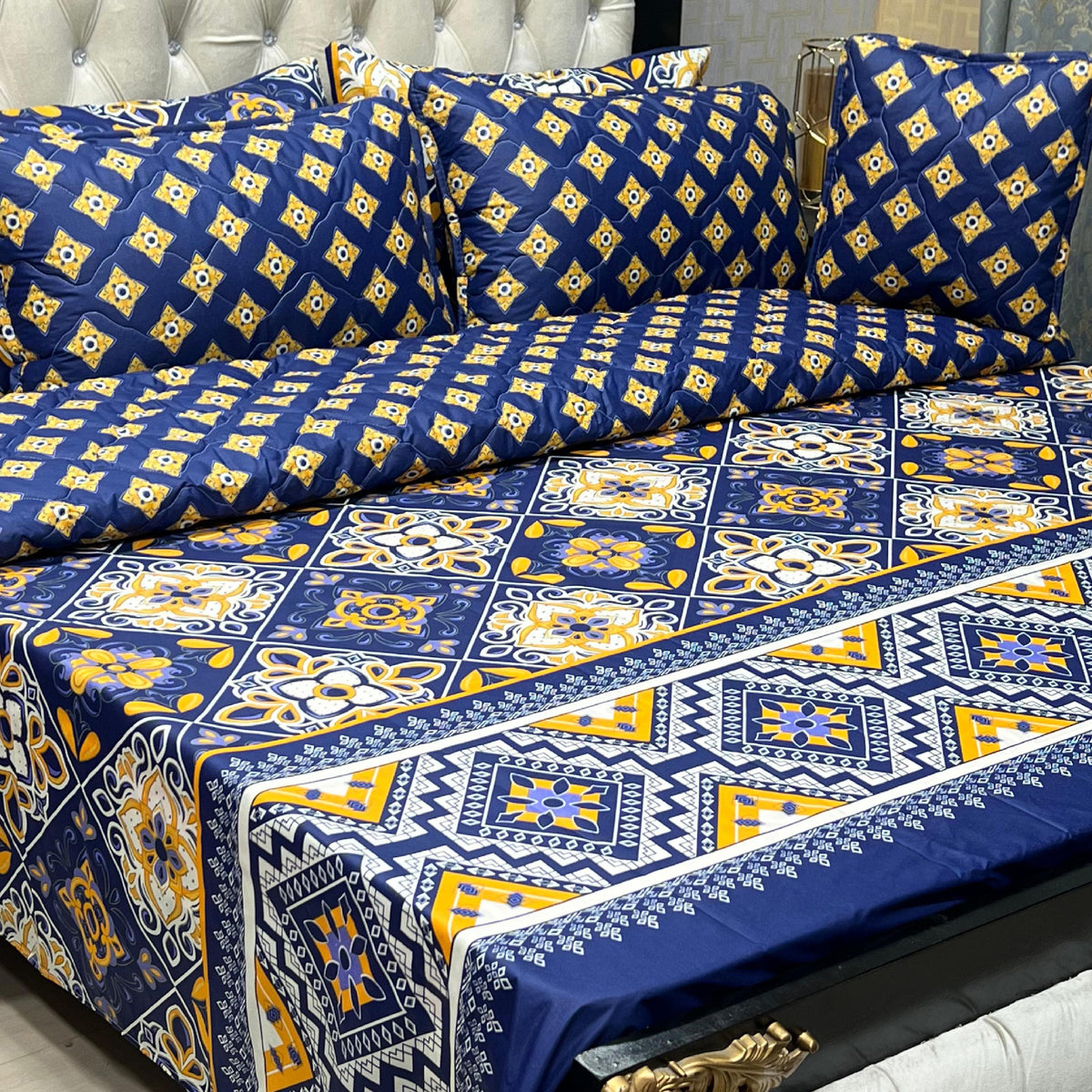 Damask 7Pcs Comforter Set