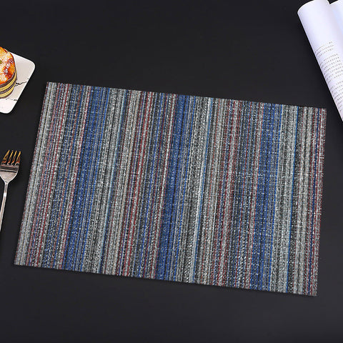 Plaited 6PCs PVC Placemat Set