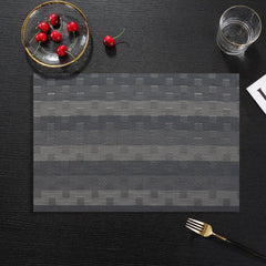 Grid 6PCs PVC Placemat Set