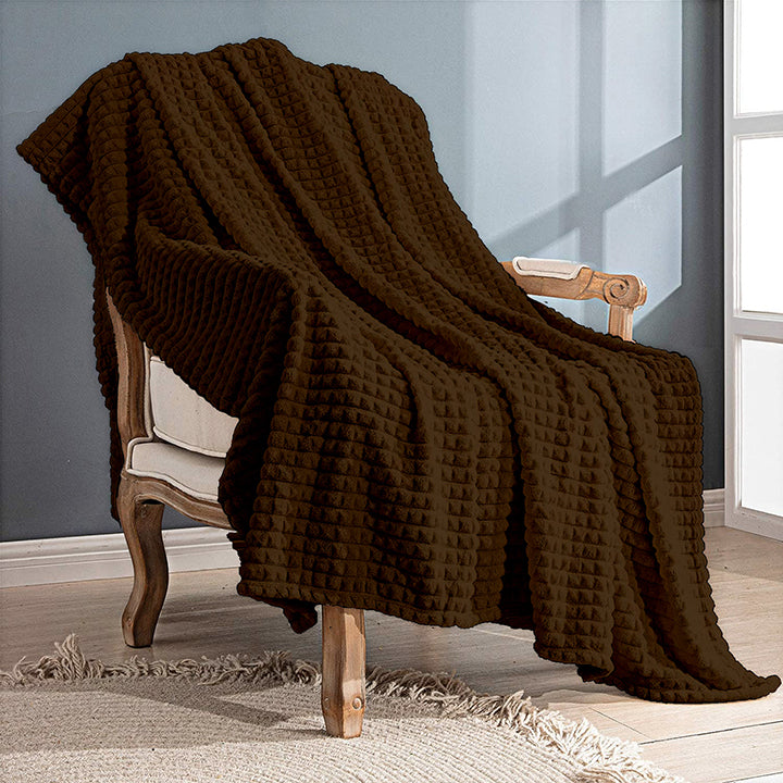 Luxury King Size Fleece Blanket (Brown)