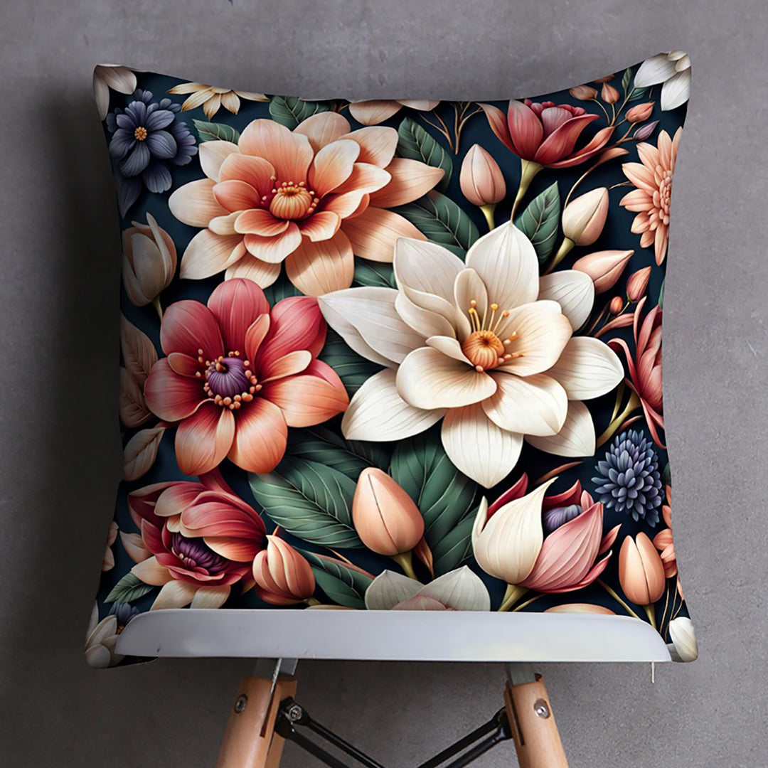 3D Bloom Digital Printed Cushion