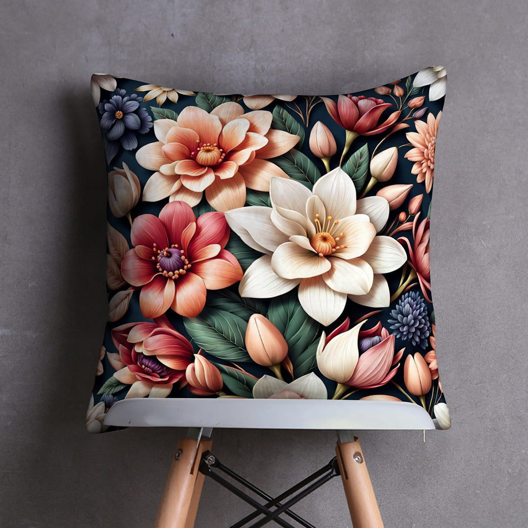 3D Bloom Digital Printed Cushion