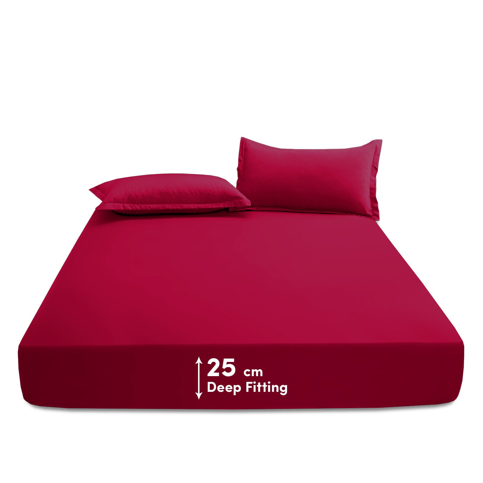 Fuchsia Solid Fitted Sheet Set